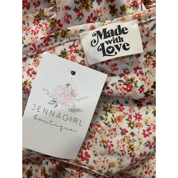 NWT Jenna Girl Classy Multicolor Floral Fit & Flare Dress Size Small - Picture 12 of 16